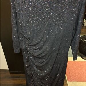 Enfocus Studio Black Sparkle Long Sleeve Dress
